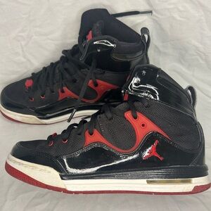 Nike Boys Air Jordan Flight TR 97 428827-011 Black Basketball Shoes Sneakers 7Y